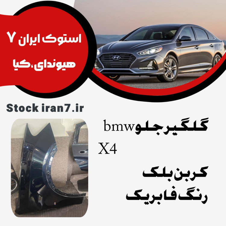 گلگیر جلو bmw X4 کربن بلک استوک اورجینال