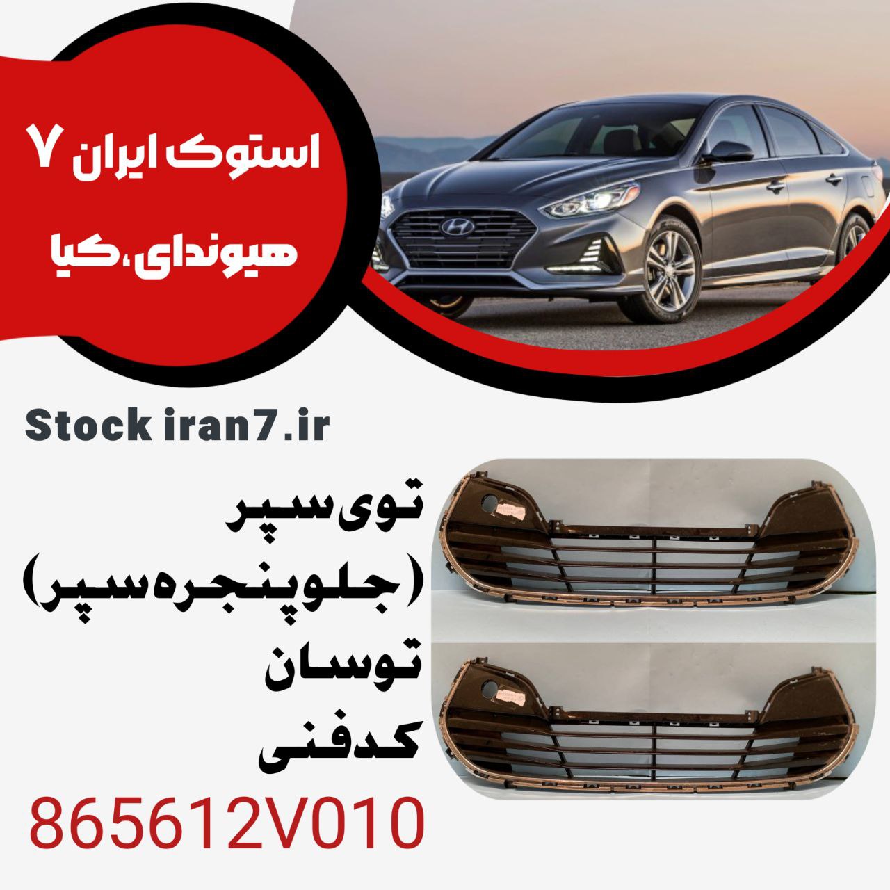 توری سپر ( جلوپنجره سپر) توسان ۲۰۱۰-۲۰۱۵ کدفنی : 865612V010